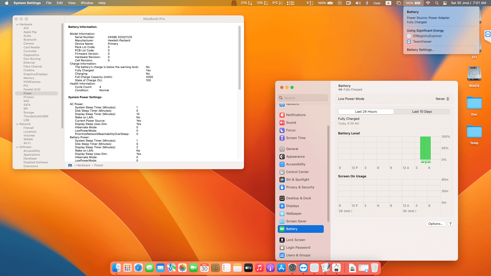 HP EliteBook 840 G7 [CometLake   Intel UHD 10Th Gen + I2C]   OpenCore 7